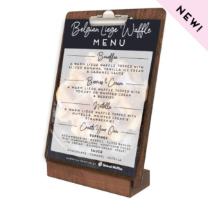 Waffle Menu with Clipboard