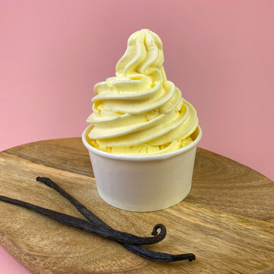 Vanilla Double Ice Cream Serving Idea