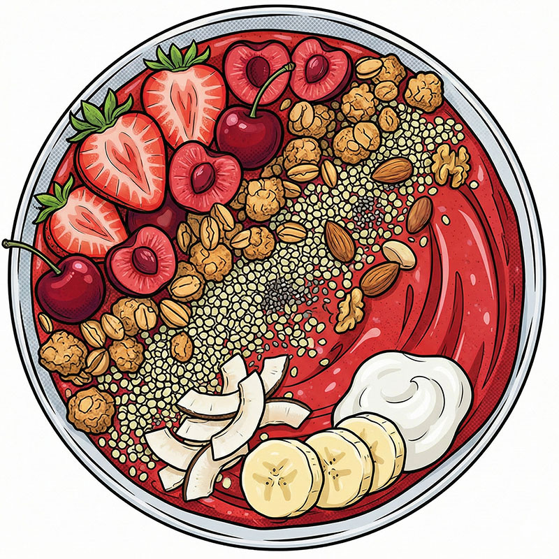 Cherry-Berry-Smoothie-Bowl